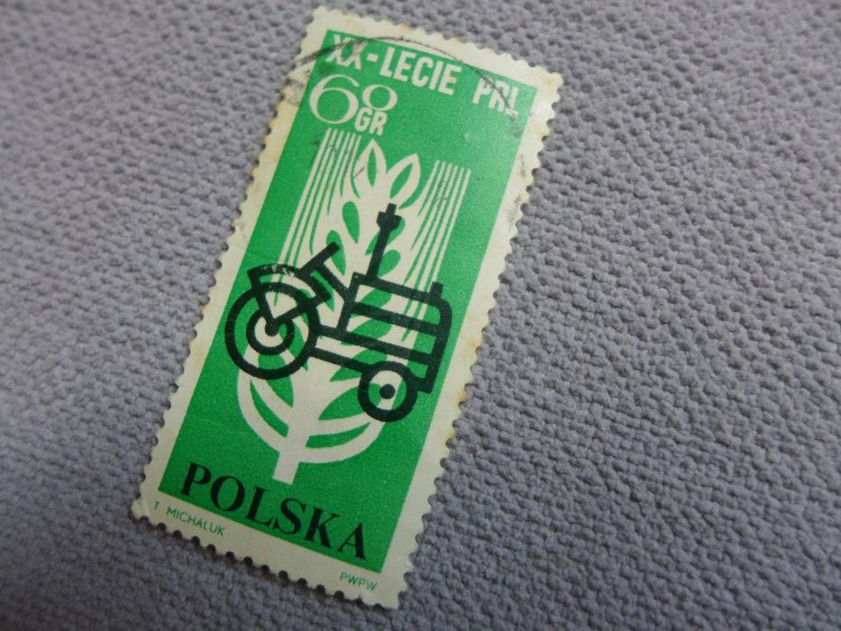 XX-lecie PRL znaczek pocztowy filatelistyka kolekcja klaser ART DECO