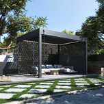 Pergola aluminiowa wolnostojąca. Zadaszenie żaluzjowe aluminiowe.