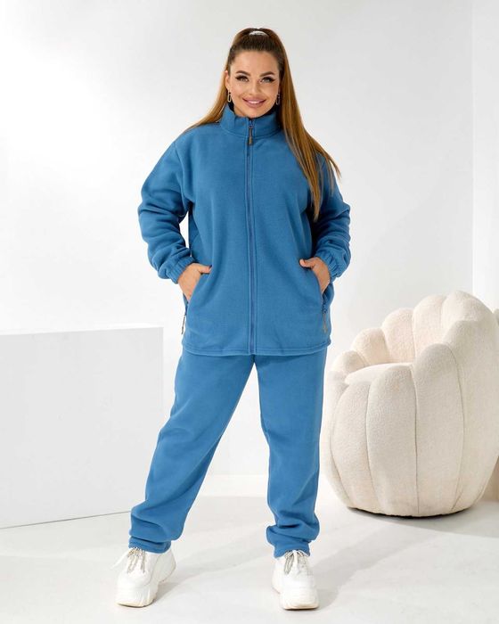 Дуже теплий спортивний прогулянковий флісовий костюм жіночий