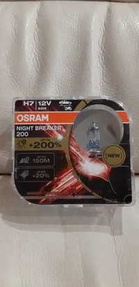 Nowe  Żarówki OSRAM H7 NIGHT BREAKER +200 Duo Box