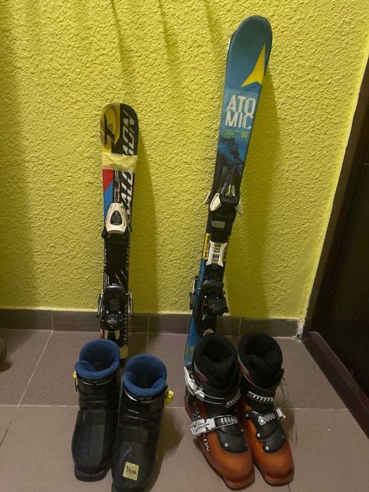 Лижі дитячі з ботами.