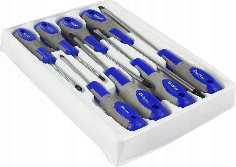 ZESTAW WKRĘTAKI ŚRUBOKRĘTY Z Magnesem Mocne 8szt Komplet