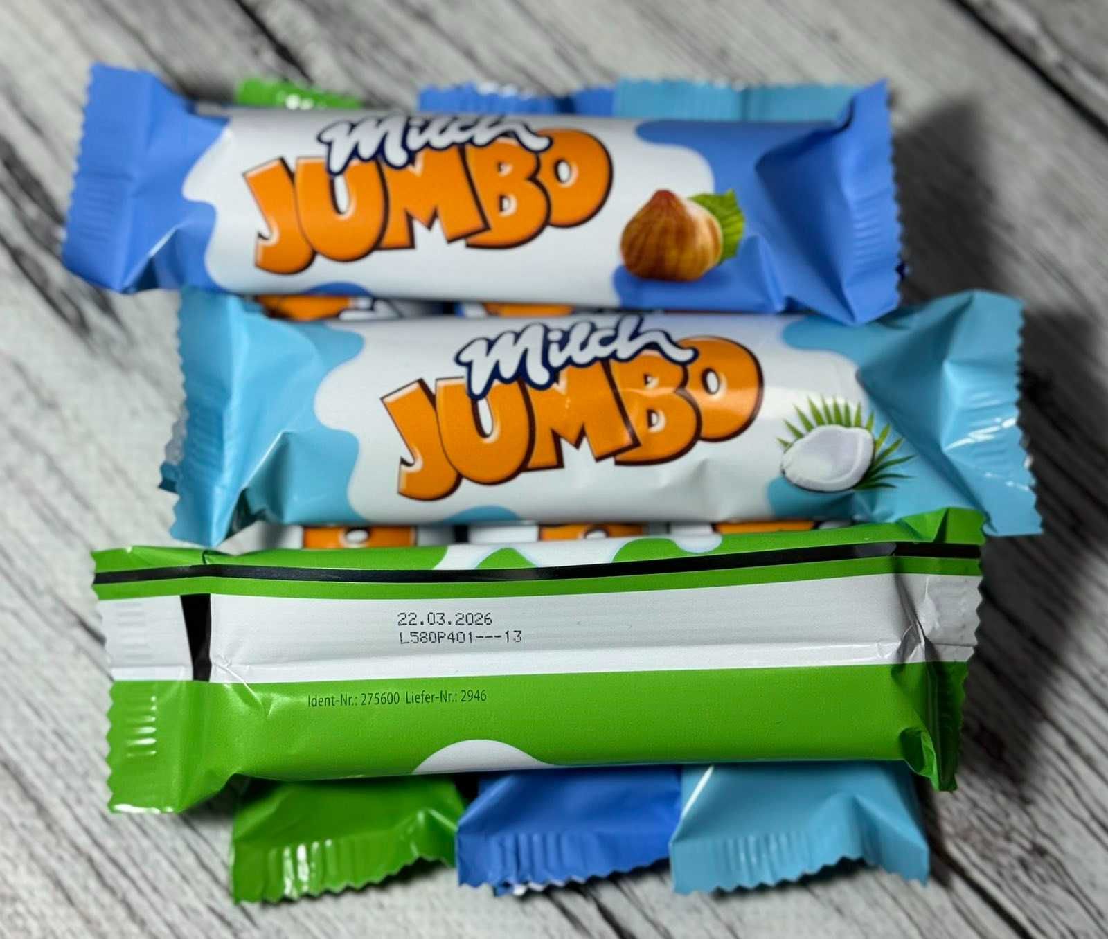 Шоколадні батончики Choceur Jumbo Nuss-Nugat,Kokos,Classic 22 г