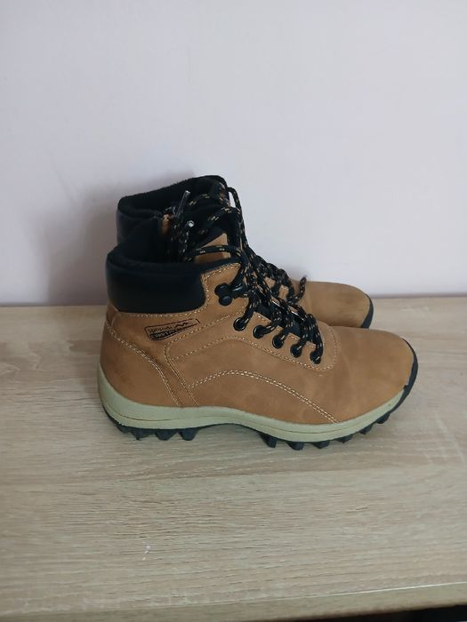 Buty brązowe chłopieńce jesień / zima roz.34 wymiary opis