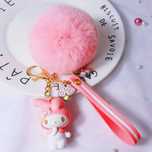 brelok figurka My Melody Sanrio Hello Kitty + puchaty duży pompon