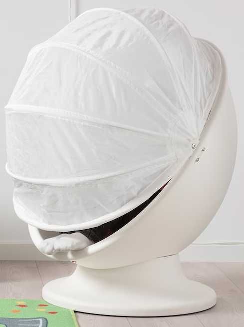 IKEA PS LÖMSK Fotel obrotowy, biały/czerwony