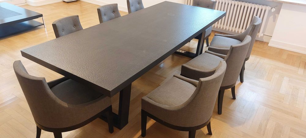 stół plus 8krzeseł GLAMOUR JNL collection OKAZJA