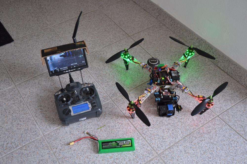 Drone FPV Q450 LED