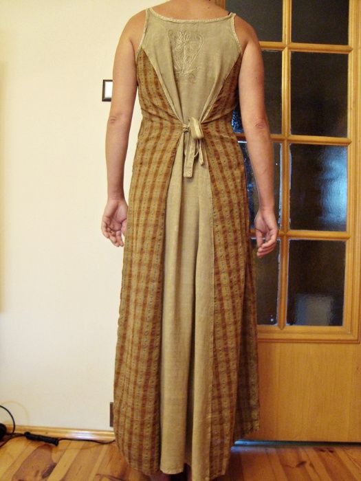 Duża MAXI sukienka indyjska na ramiączkach 42 /XL
