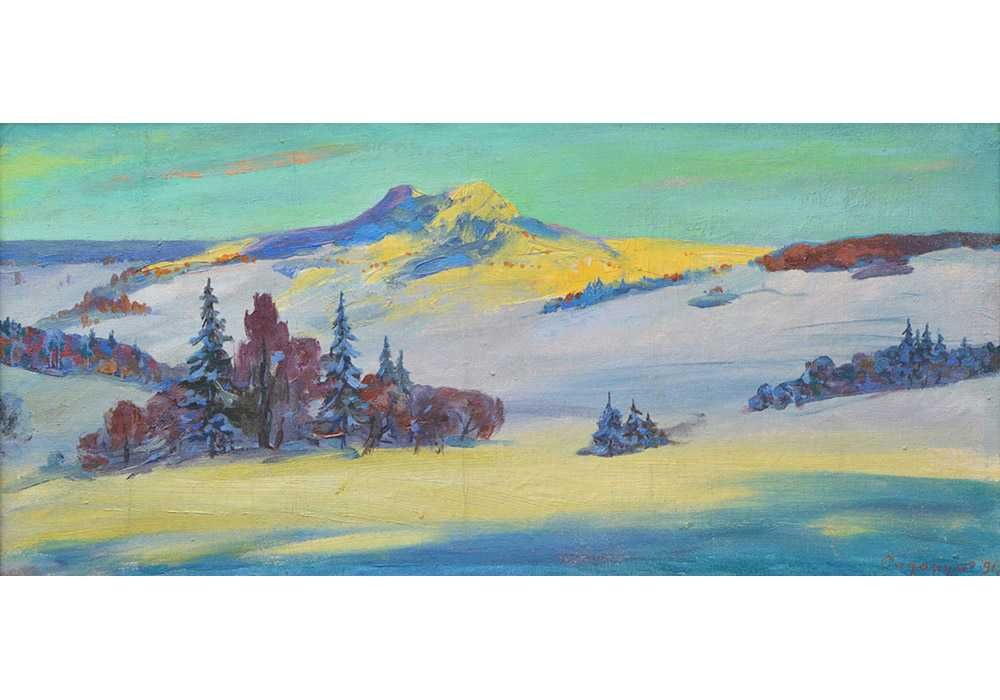 Сидорук Владимир (1925-1997). Горы Карпаты. 60*31 см Гори Карпати