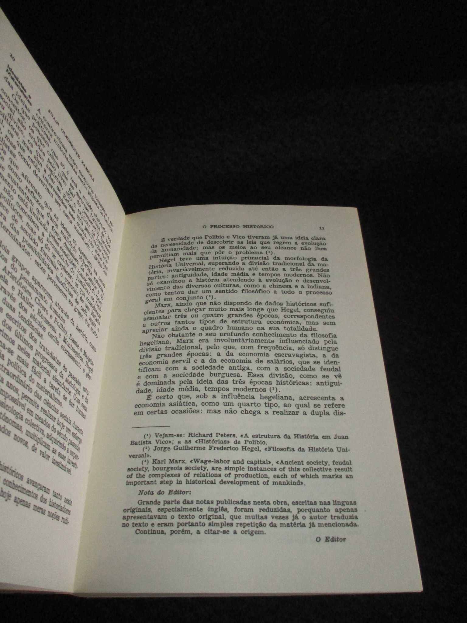Livro O Processo Histórico Juan Clemente Zamora