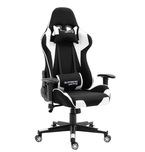Krzesło Gracza do biurka Fotel Gamingowy PlayMaker Black/White