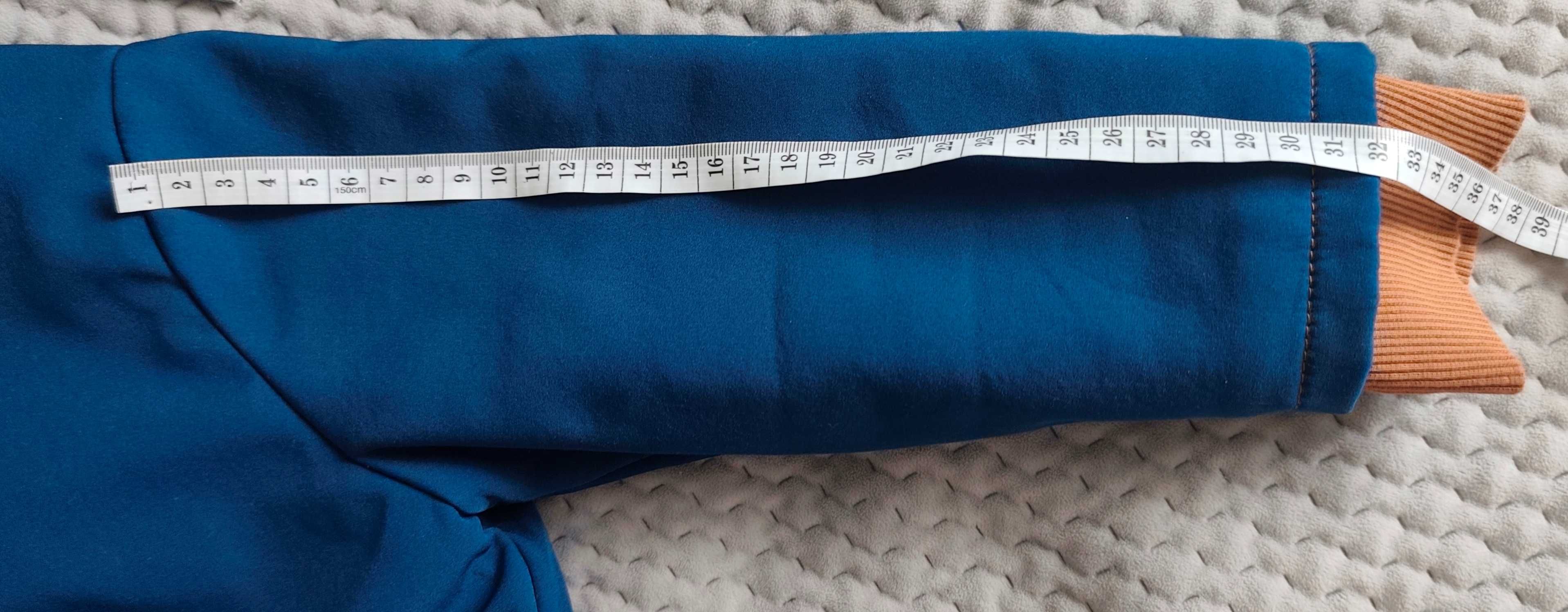 Strójmisie śliczna niebieska softshellowa kurtka zimowa r. 98/104