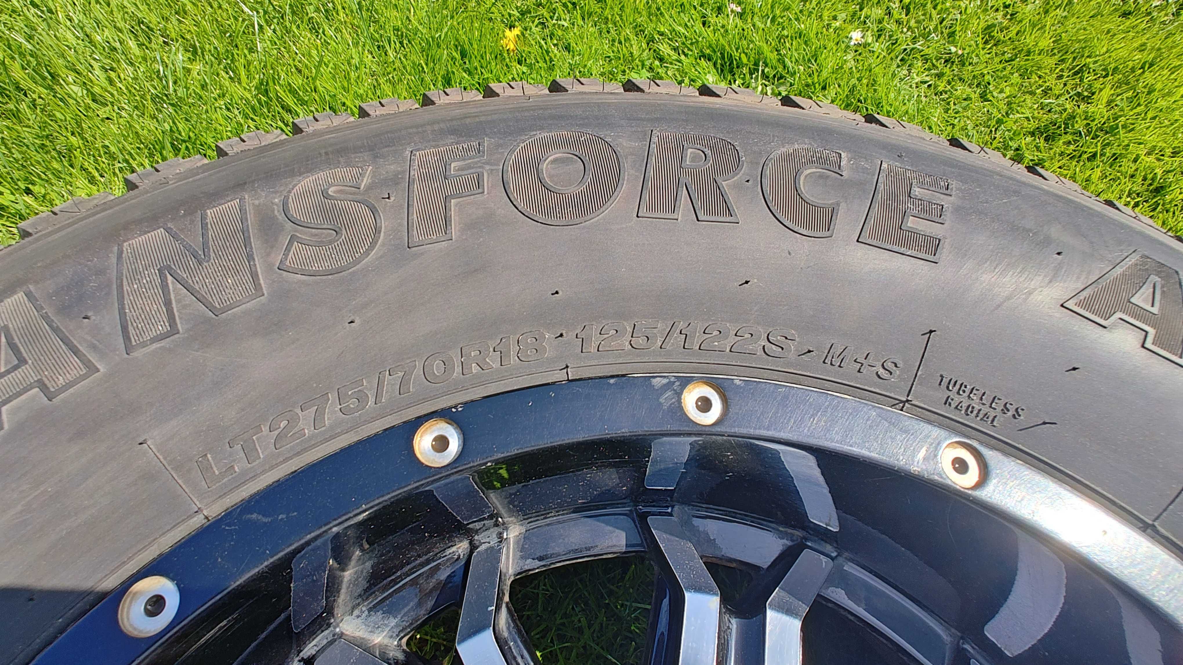 4x Koła 275/70R18 ET-12 5x139.7 33" cale