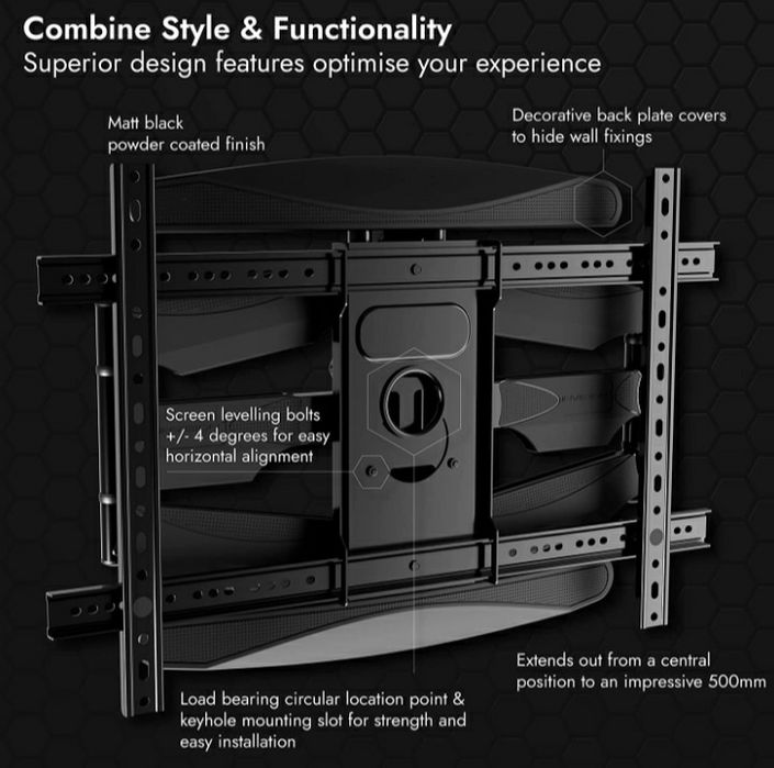 !!Uchwyt Wieszak Stojak do TELEWIZORA 37-75" 50 kg !!
