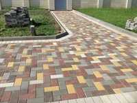 Укладка тротуарной плитки, Брусчатка,