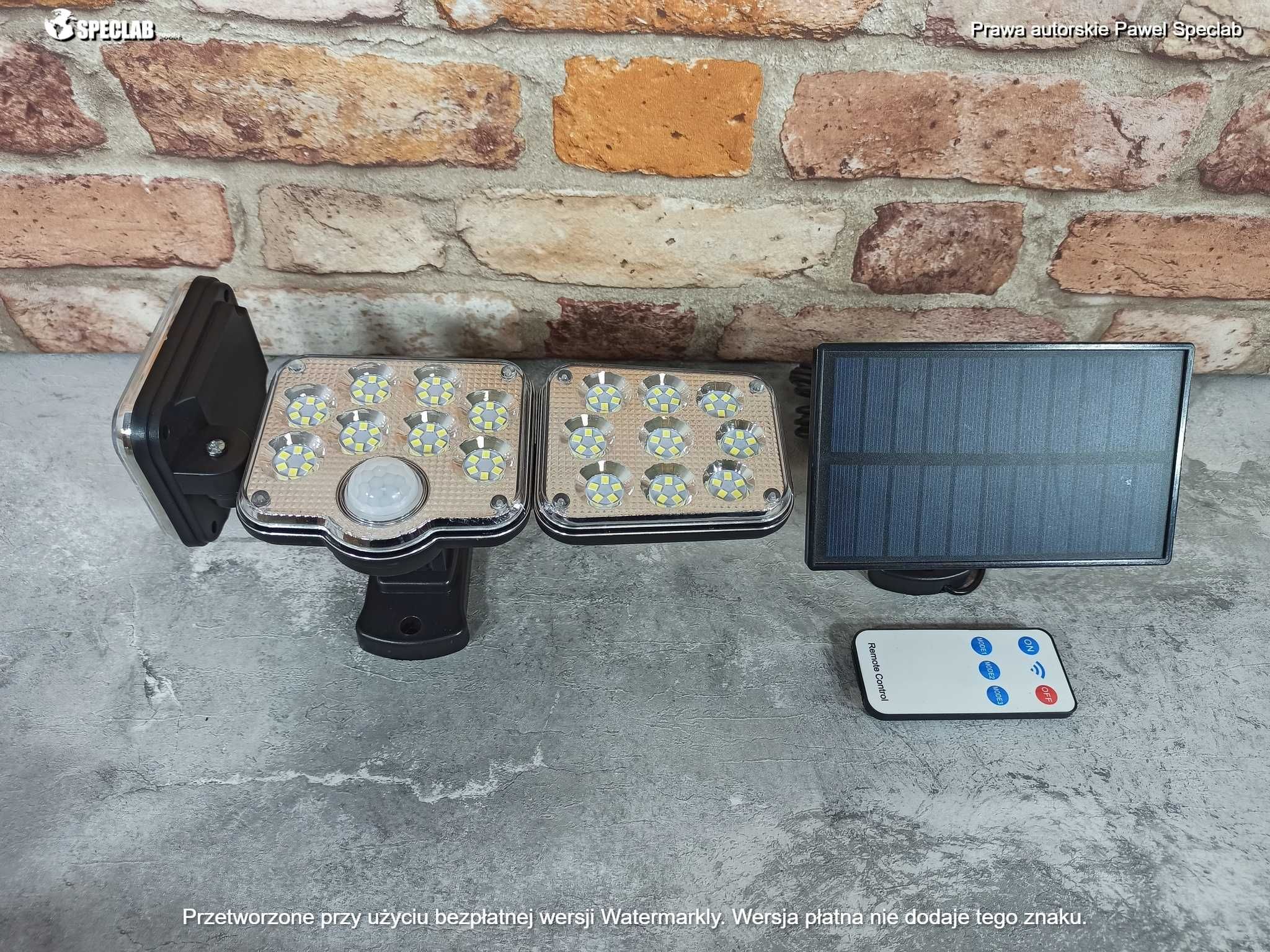 Lampa uliczna 150 W 4800 lm zasilanie solarne (3901)