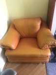 Sofa+fotel ze skory