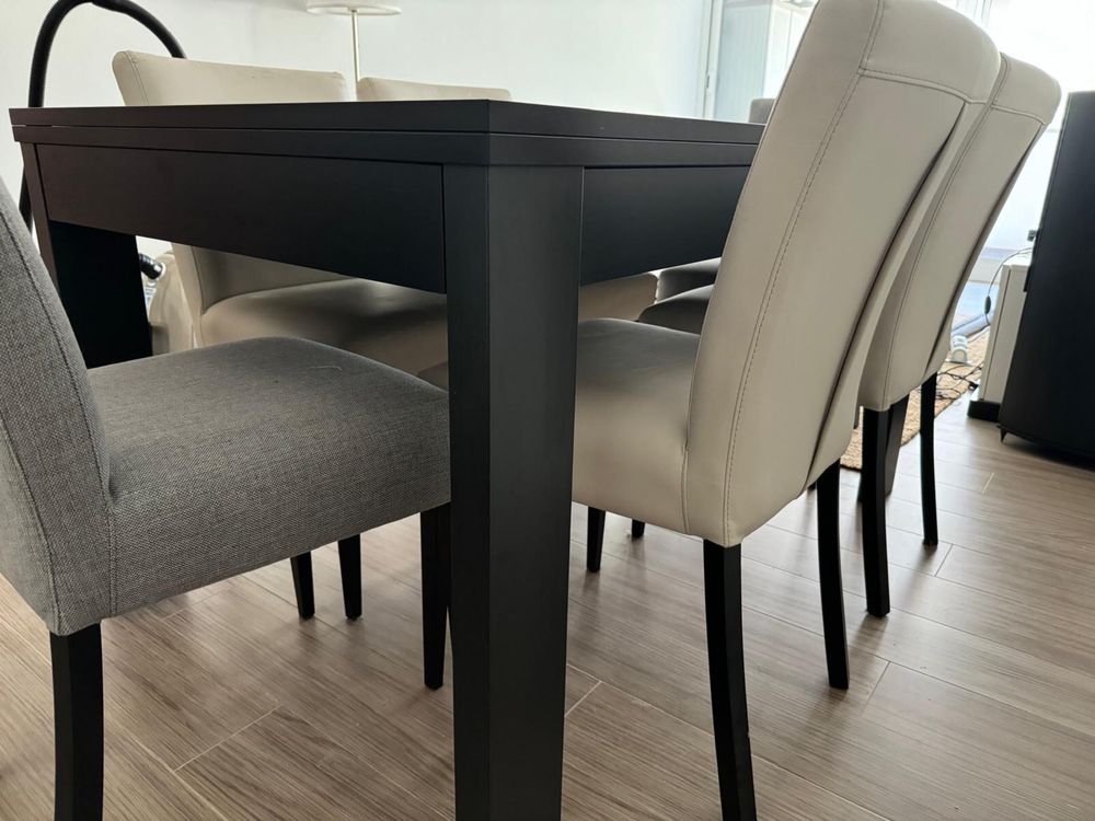 Mesa de refeição retangular extensivel (DiCarmo)