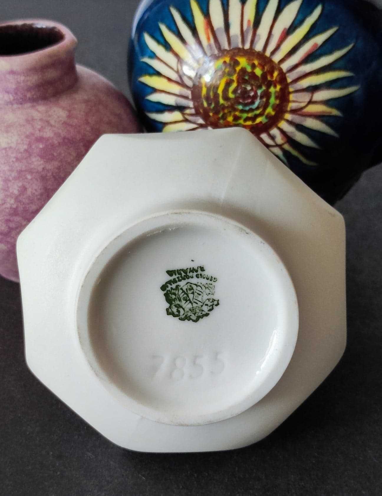 Stara porcelana modernistyczny wazon biskwit Gerold 7855 Design