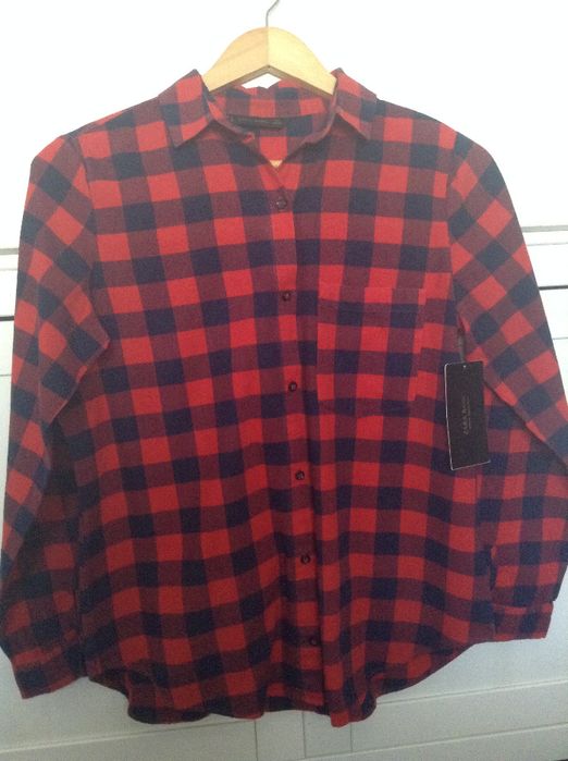 Camisa flanela quadrados Zara NOVA com etiqueta