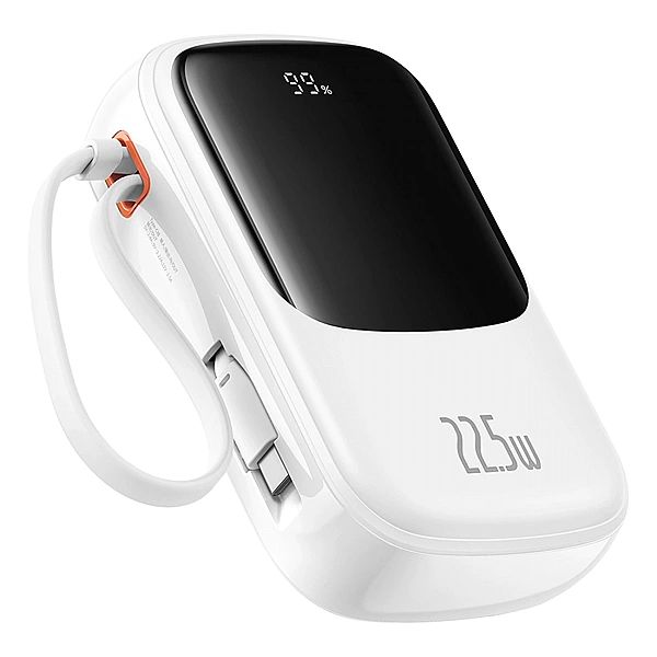 Powerbank Baseus Qpow Pro+ 20000mAh 22.5W z wbudowanym kablem USB-C i