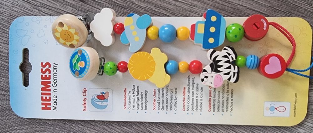 Heimess zawieszki drewniane do smoczka 2sztuki