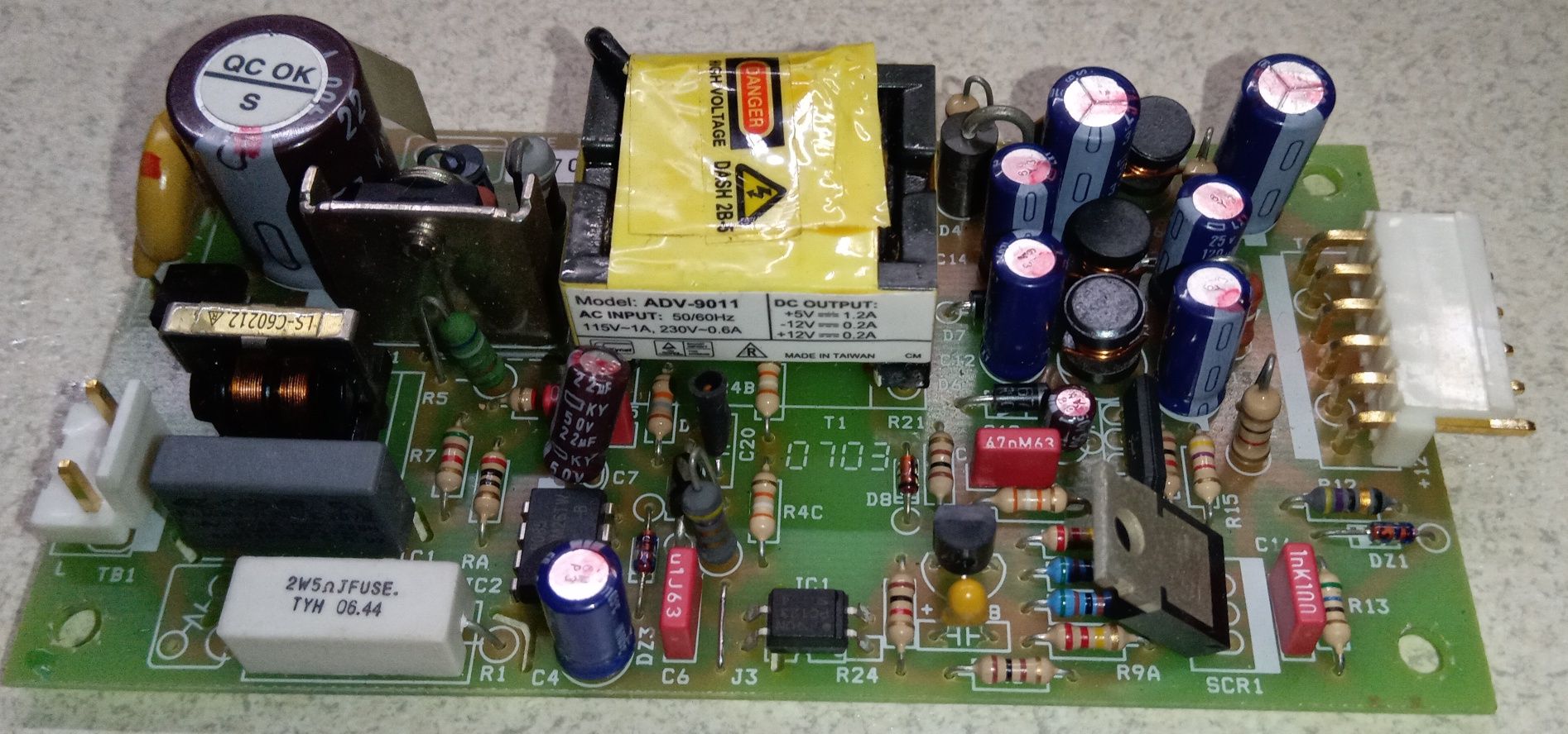 Модули питания 220/5V 1.2A , + 12V 0.2A , -12V 0.2A