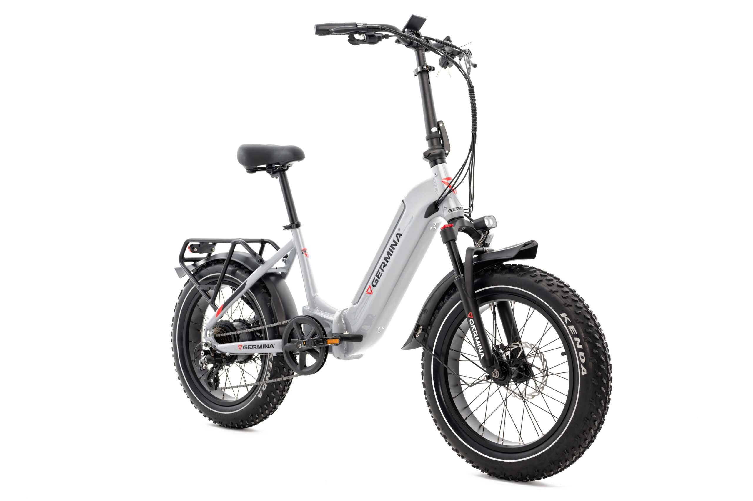 Rower elektryczny składak 20″ GERMINA fatbike SZEROKA OPONA