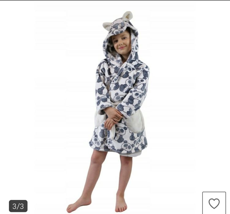 Szlafrok dziecięcy nowy 134/140 PANDA