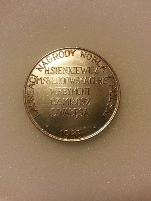 Medal Wałęsa, Pokojowa Nagroda Nobla, 1983, podziemie, Solidarność