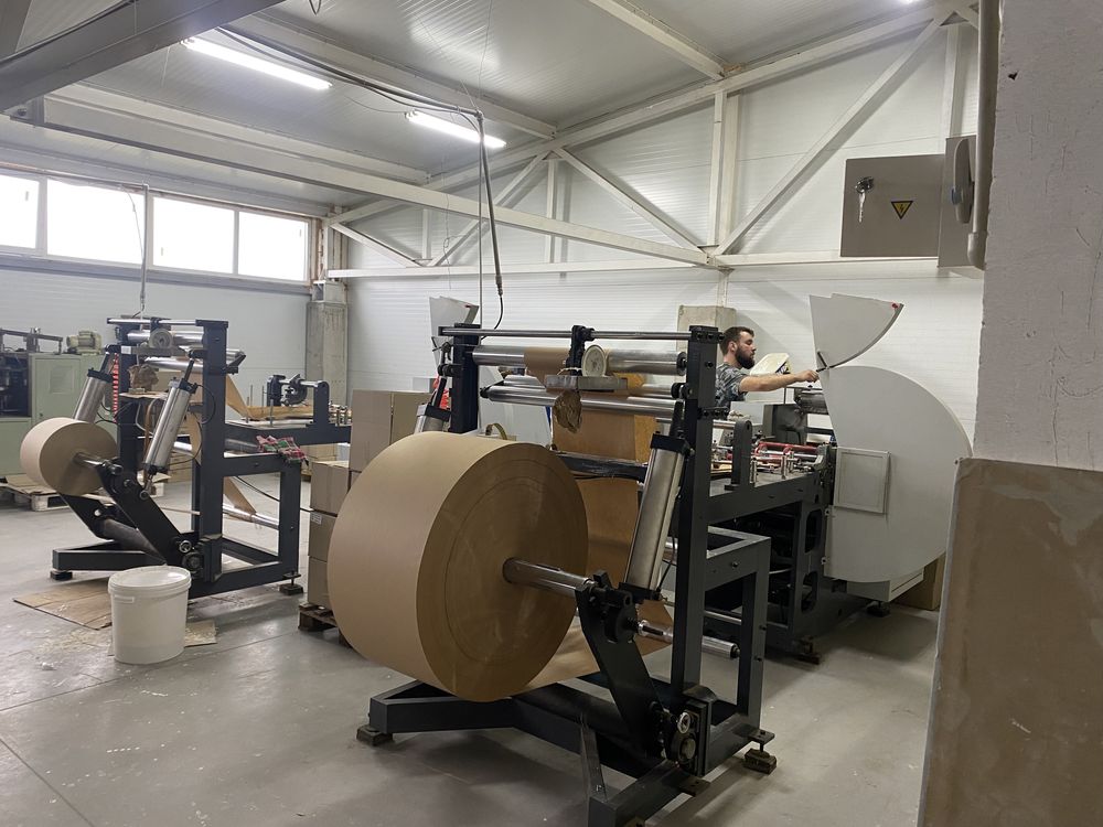 Виробництво паперових пакетів типу Саше обладнання