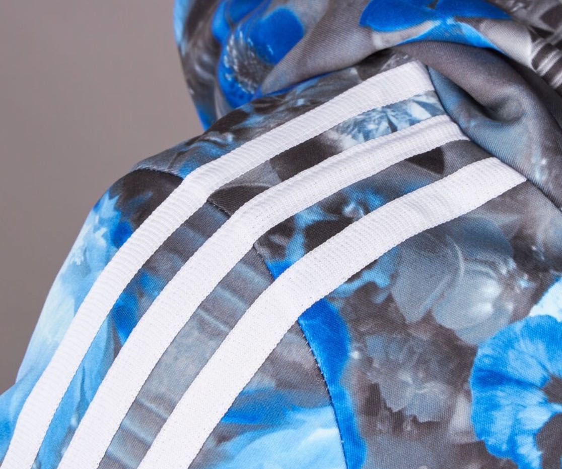 Adidas Originals bluza w przepiękne kwiaty bratki rozmiar 128