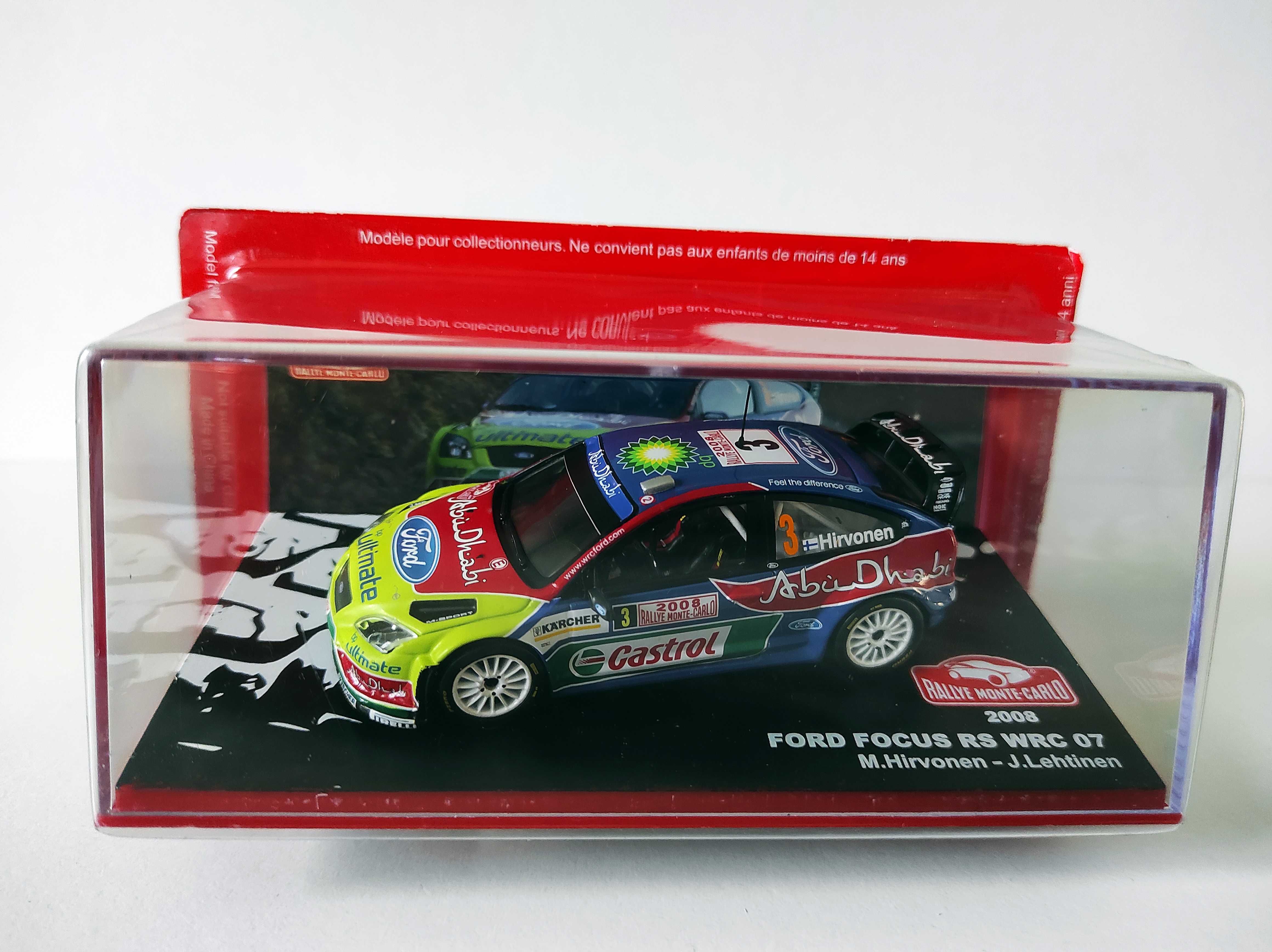 Zestaw 4 Modele Rajdowe Citroen Xsara DS3 Suzuki SX4 Ford Focus 1:43