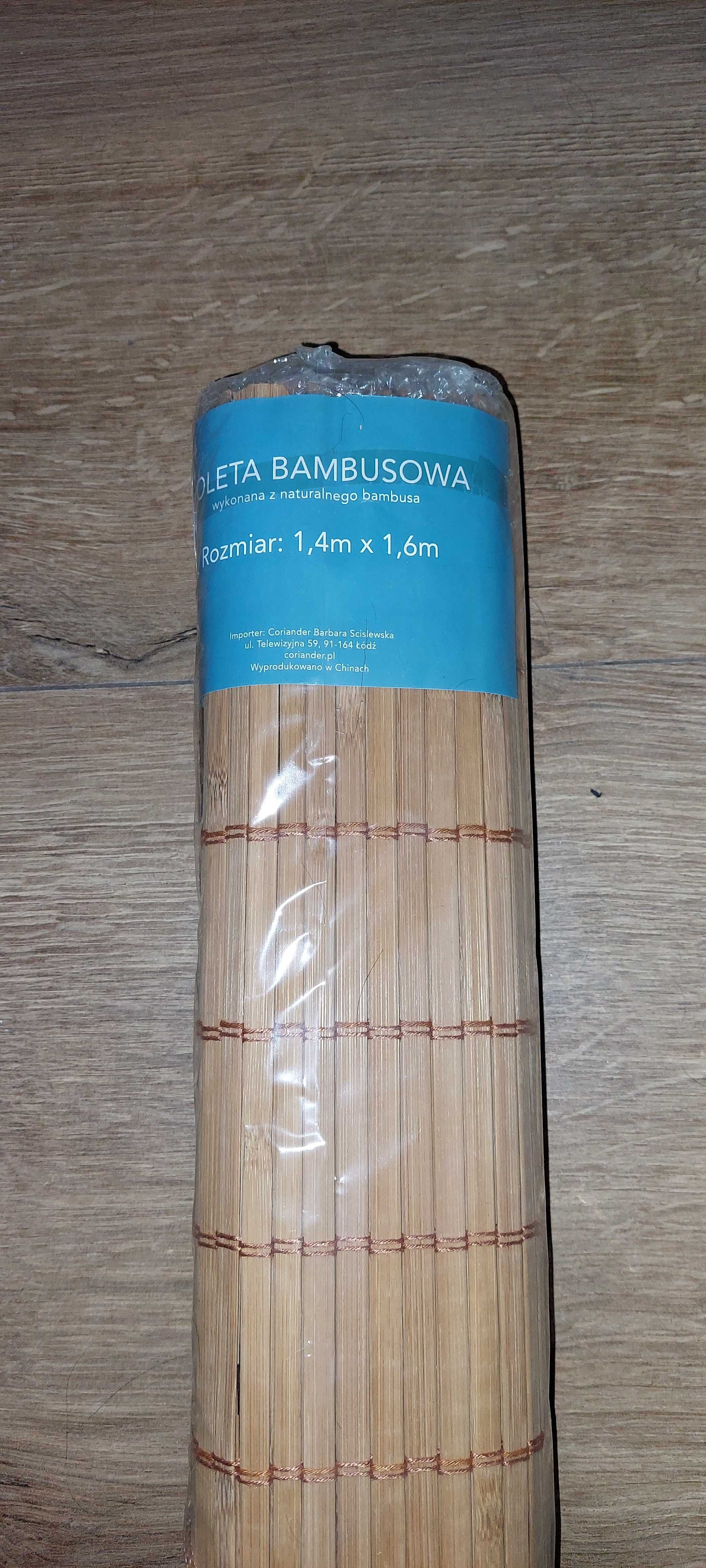 Roleta bambusowa rozmiar 1,4m x 1,6m