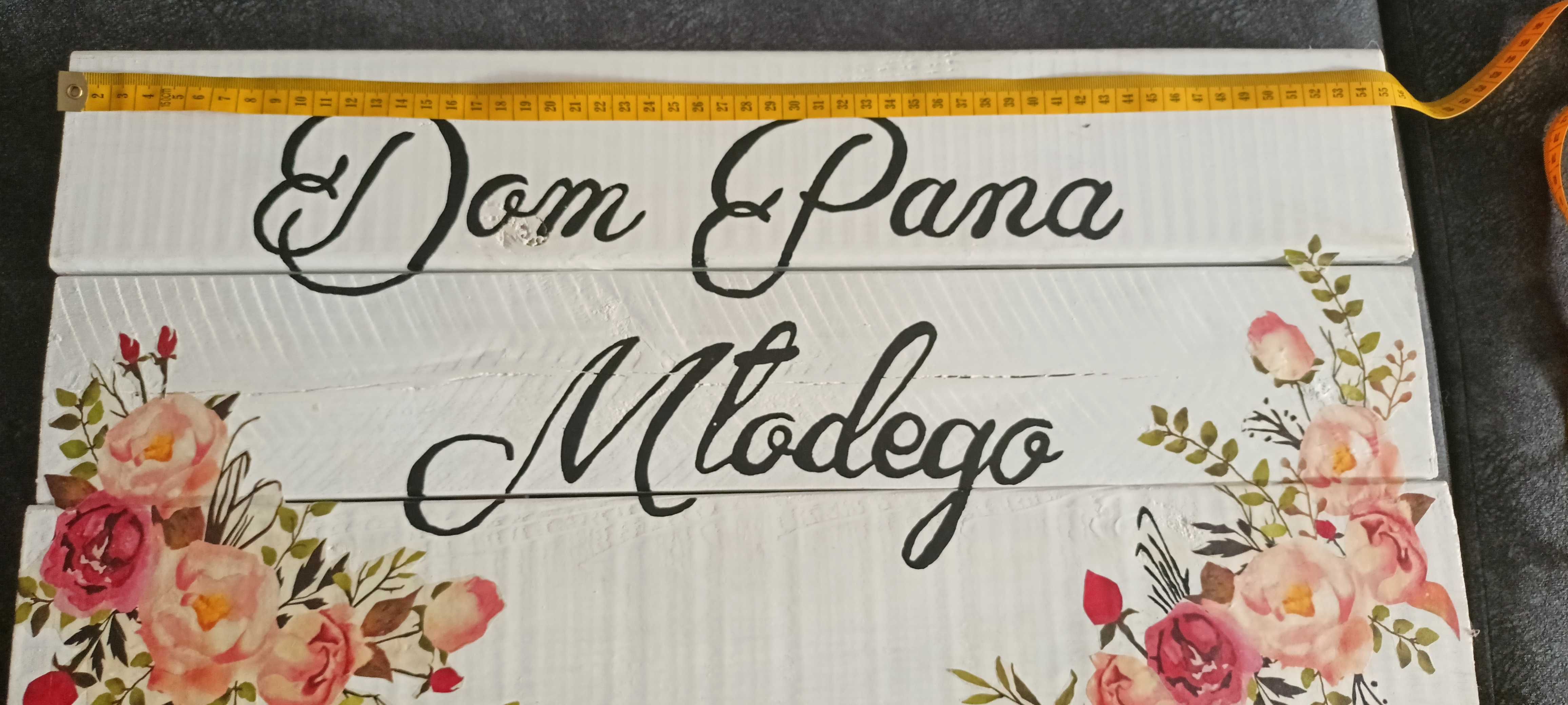 Tabliczki informacyjne, weselne, Dom Pana Młodego/Panny Młodej białe.