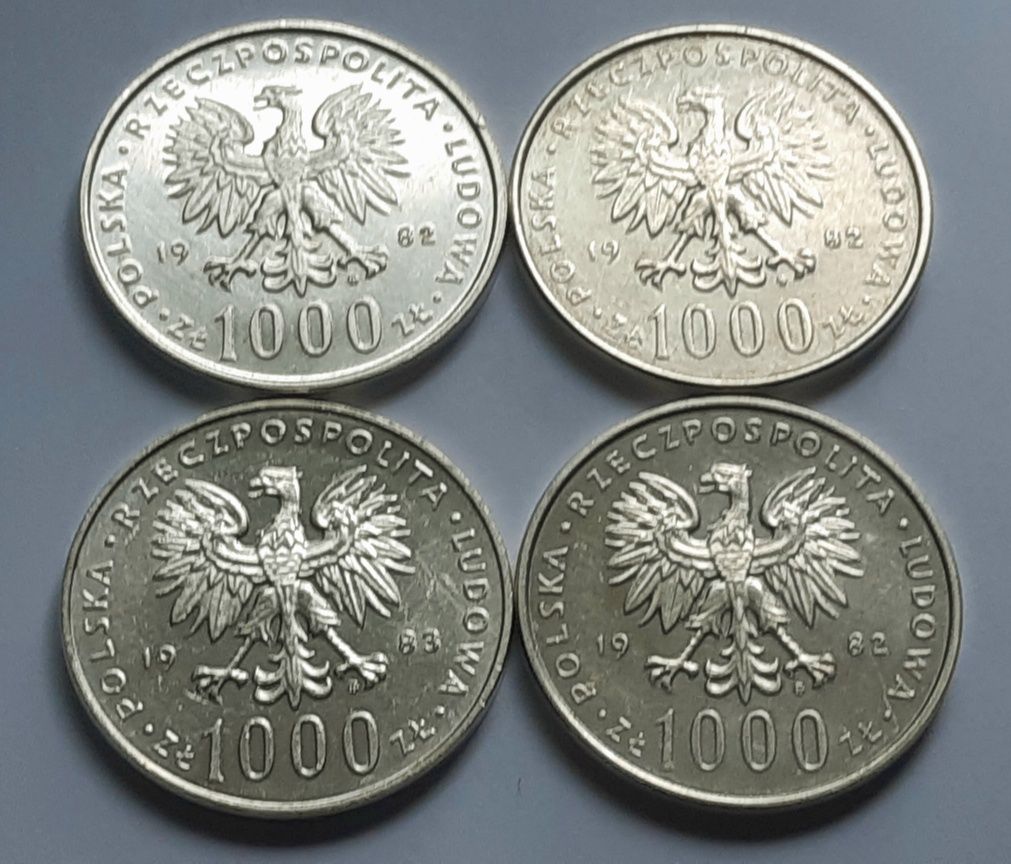 1000 zł Jan Paweł II x 4