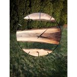 Zegar ścienny drewniany 120cm średnicy, loft rękodzieło