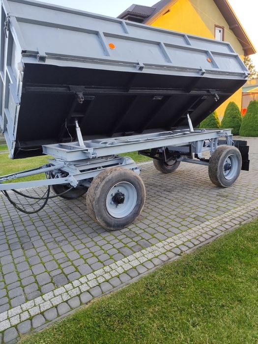 Przyczepa wywrotka d-732, nie jednoosiowa, d-47.