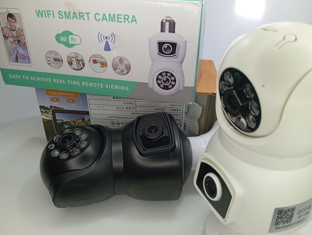 ‼️WI-FI CAM E27 Вай-фай камера під цоколь Домашня Камера лампочка ‼️