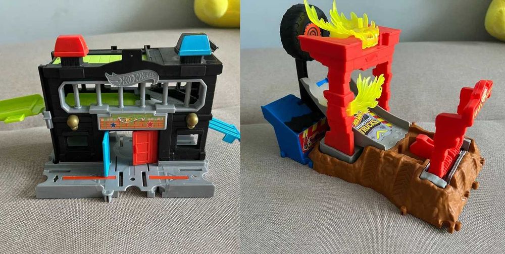 Hot Wheels поліцейська дільниця і Monster Trucks Arena Smashers