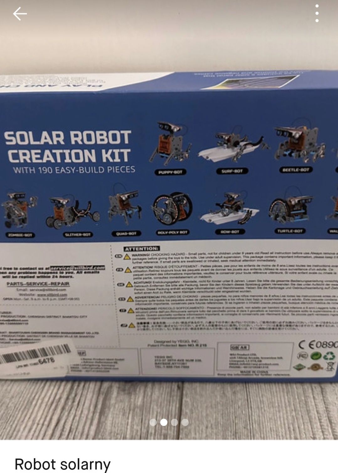 Robot solarny nowy