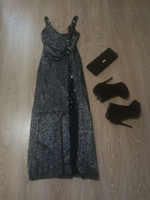 Вечернее, выпускное платье.Клатч,серьги и ботинки в ПОДАРОК