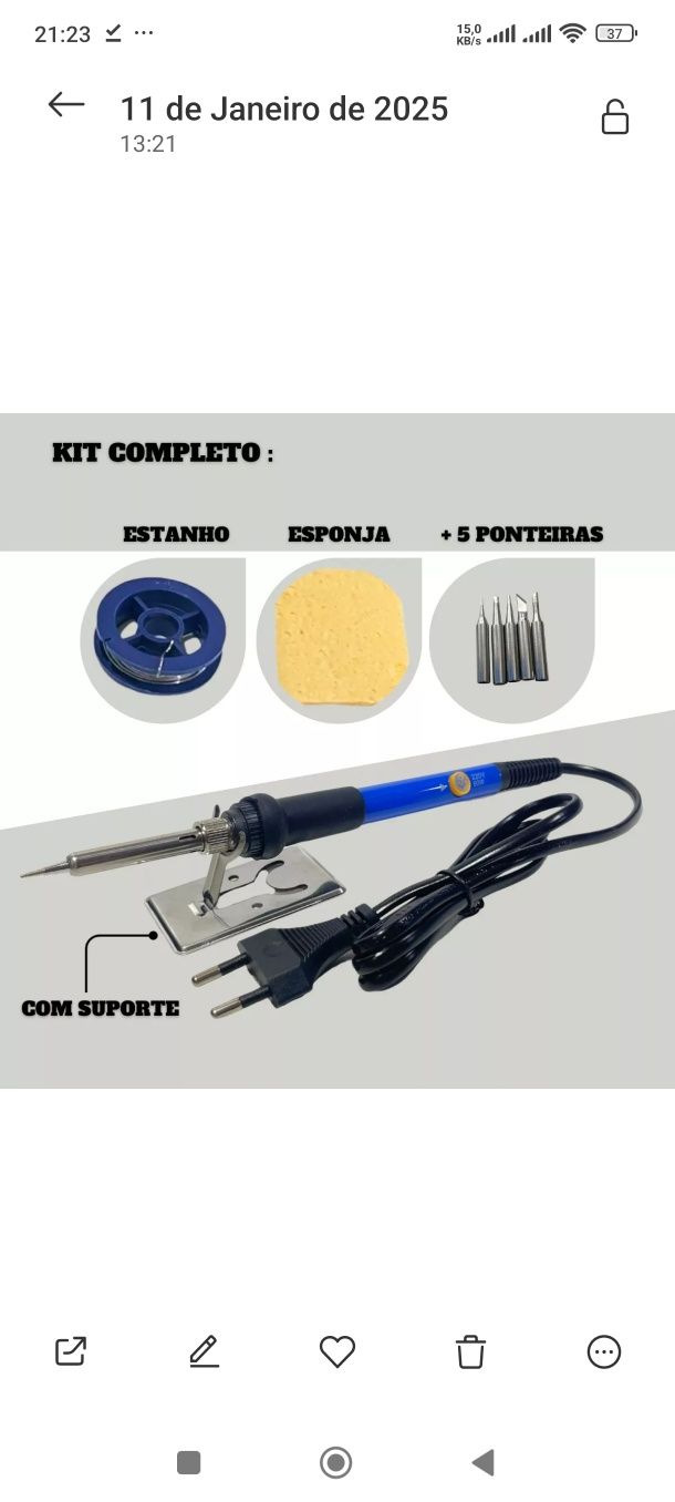 Kit Ferro de soldar