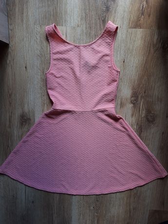 Персикова коротенька сукня, H&M, розмір XS