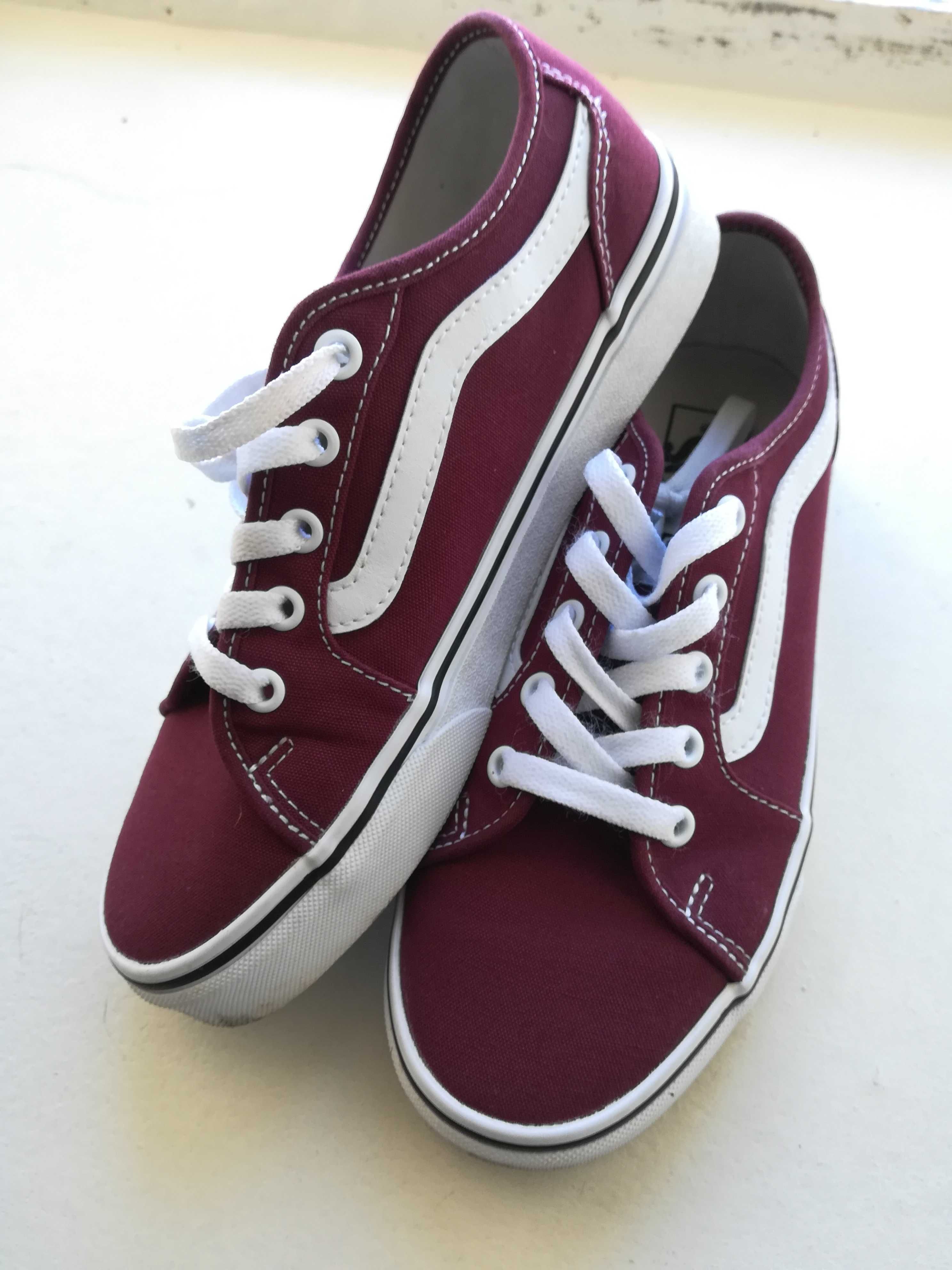 Vans old skool Bordeaux como novas