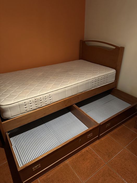 Conjunto cama e extras