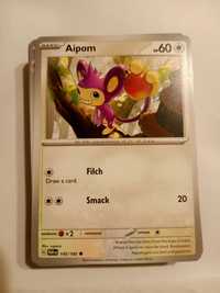Karta Pokemon Scarlet and Violet Paradox Rift 145/182 Aipom, nowa