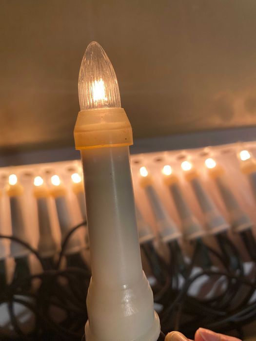 Stare niemieckie lampki choinkowe ZEWNĘTRZNE  16pkt