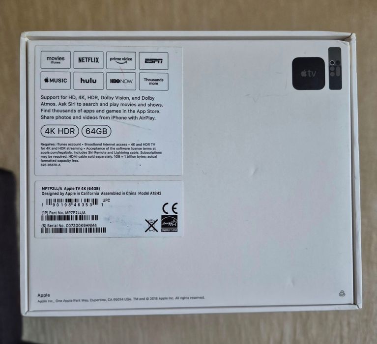 Apple TV 4K (64GB) A1842